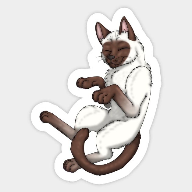 Chocolate Point Shorthair Sticker by spyroid101